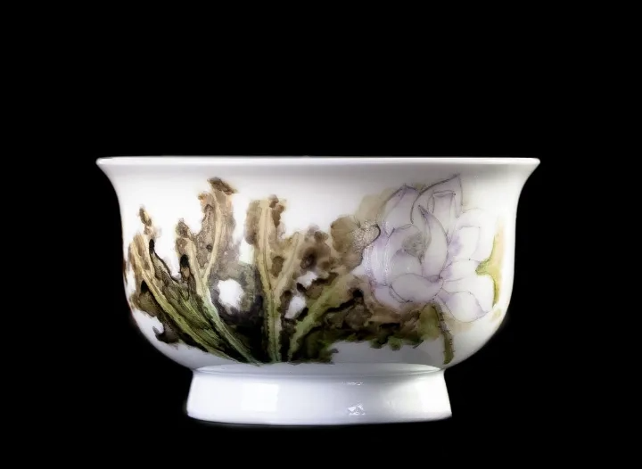 Taza n.º 25098, pintada a mano, porcelana, 100 ml.