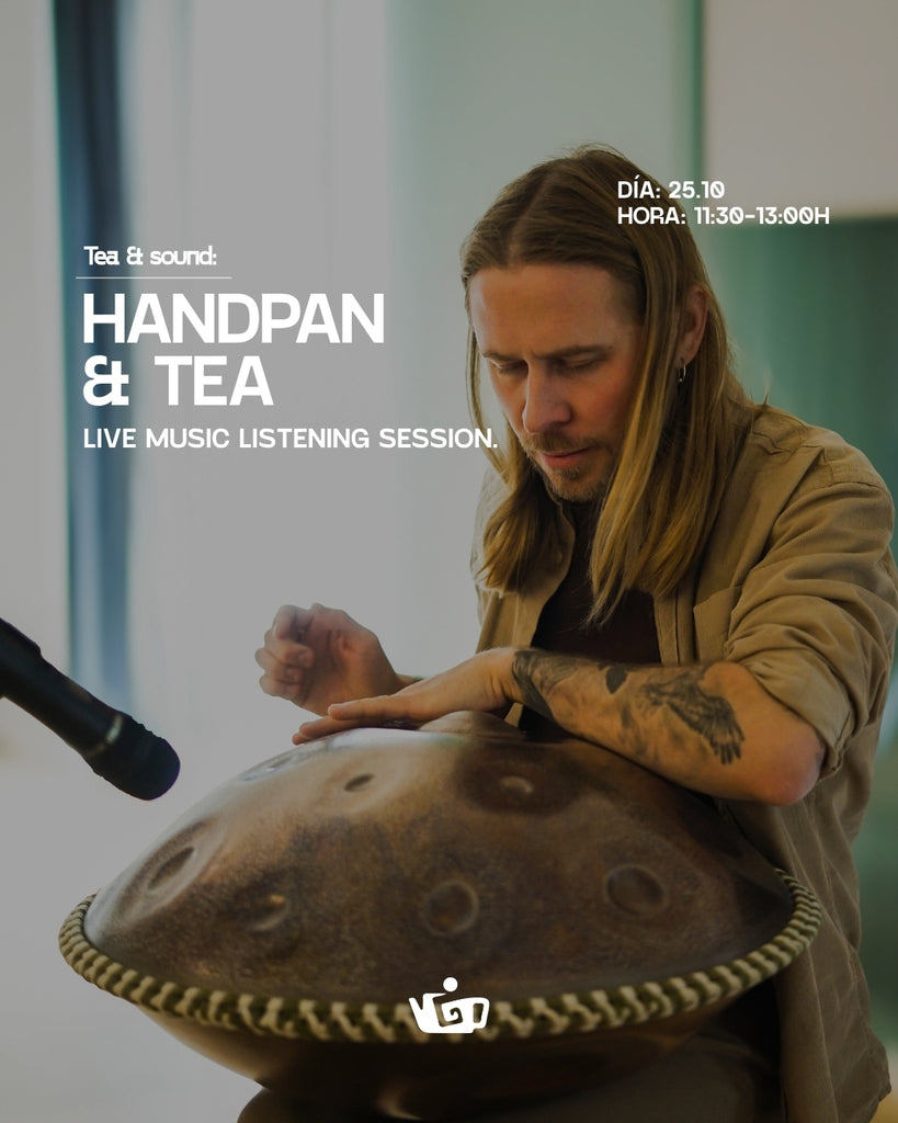 Diumenge 25.10 - 11:30 h | Sessió en directe de Handpan i te amb Denys
