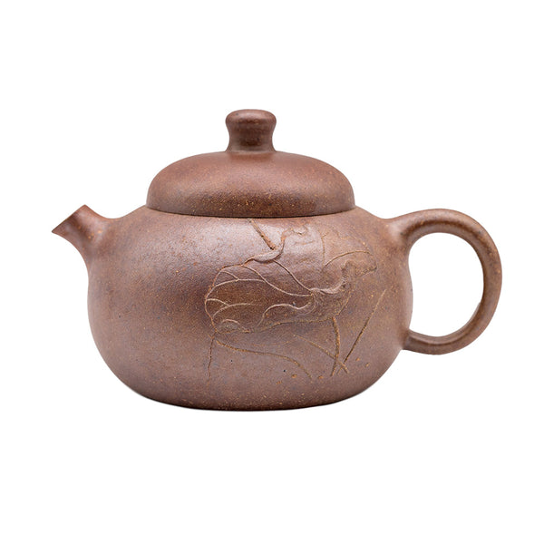 Tetera de fang yixing cuita amb fusta "Lotus Flower Milk Cauldron" #94906