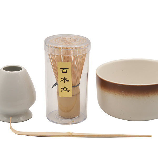 Elegant Gradient White Matcha Tea Set # 93997
