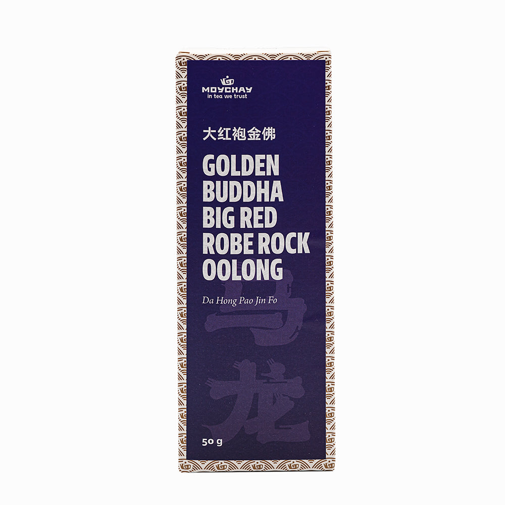 Oolong de Roca Túnica Roja Grande Buda Dorado