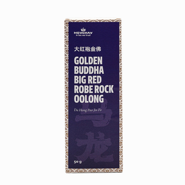 Oolong de Roca Túnica Roja Grande Buda Dorado