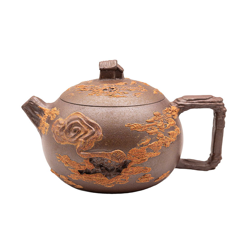 Tetera de fang Yixing Gongchun Núvol Auspiciós cuita amb llenya # 95616