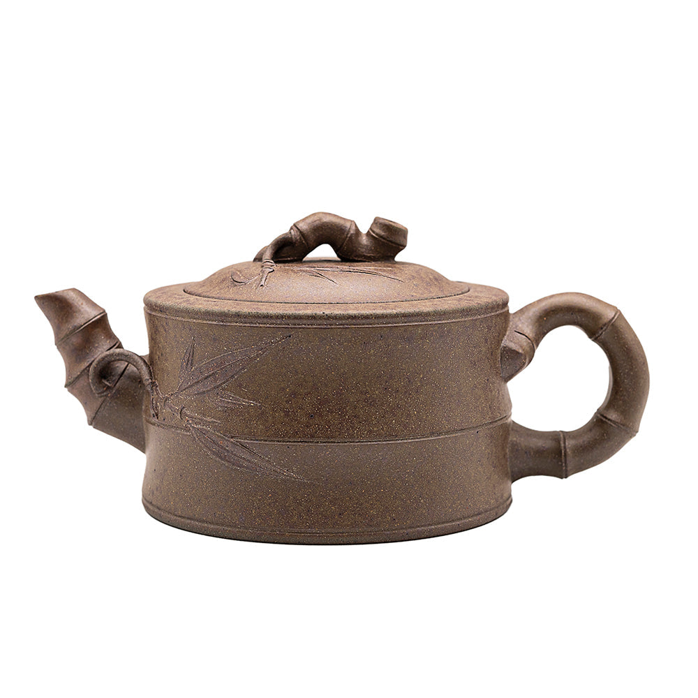 Bamboo Leaf Han Tile yixing clay woodfired teapot # 94811