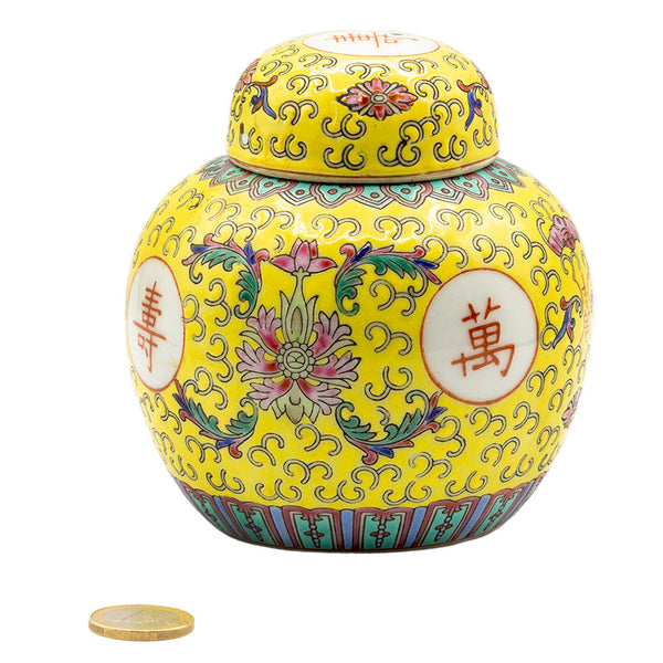 Tea caddy, China, handpainted, mid XX century #93064