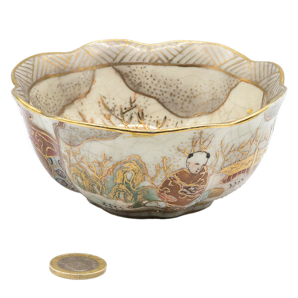Vintage bowl, Japan, handpainted, late XX century #93077