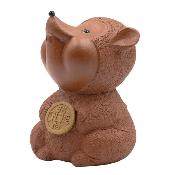 Rata de la suerte con la moneda Teapet # 91066