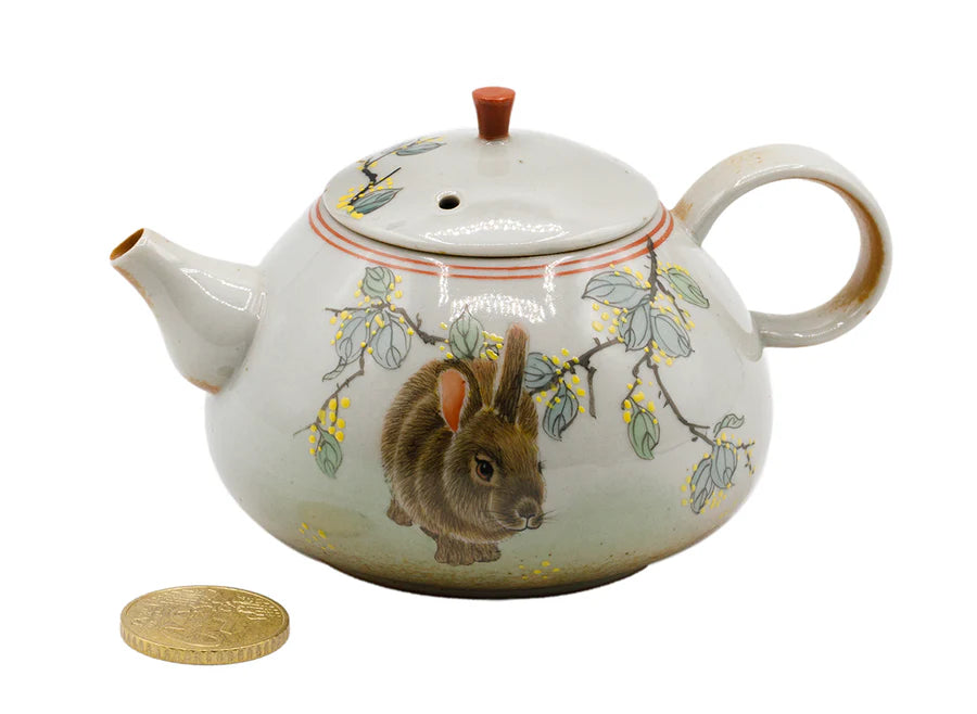 Hand-painted ceramic teapot # 93472