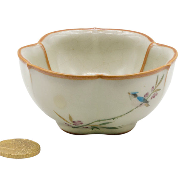 Hand-Painted Floral Teacup # 934784