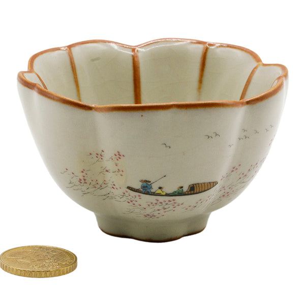 Hand-Painted Floral Teacup # 934785