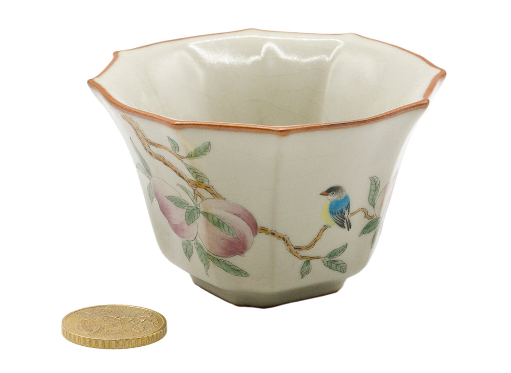 Hand-Painted Floral Teacup # 934786