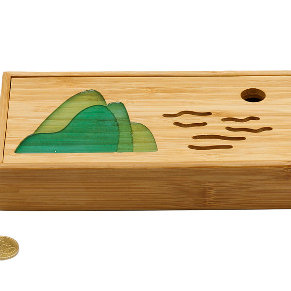 Mesa de té para la ceremonia del té Gongfu, bandeja de té, chaban, bambú n.º 93449, 105 ml