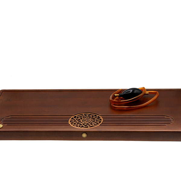 Mesa de té para la ceremonia del té Gongfu, bandeja de té, chaban, bambú # 93347