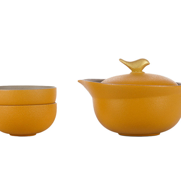 Joc de tasses de te de viatge Joyful Orange # 94492