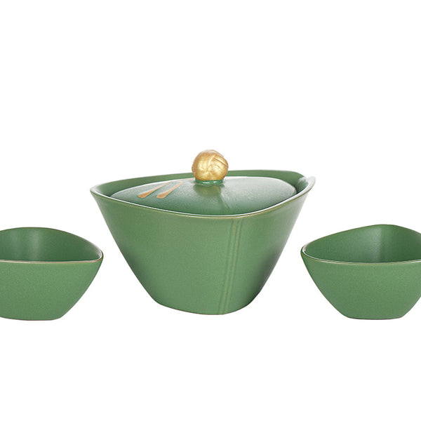 Joc de tasses de te de viatge Green Dragon Boat Festival # 94489