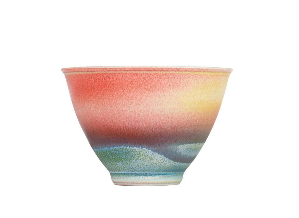 Red and Green Gradient Tea Cup  # 94499