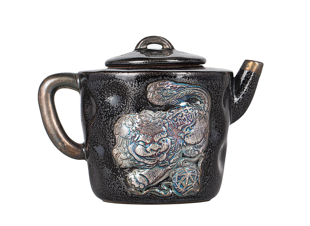Handcrafted Ceramic Teapot with Floral Motif # 94383, 100 ml