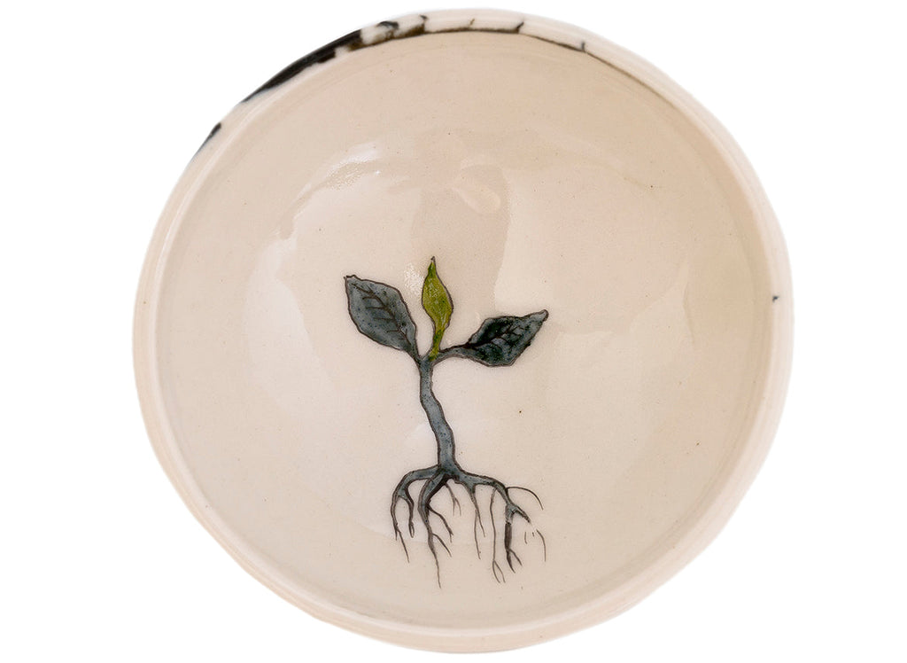 Cup Moychay 'Fresh tea' # 43964, ceramic/hand painting, 43 ml.