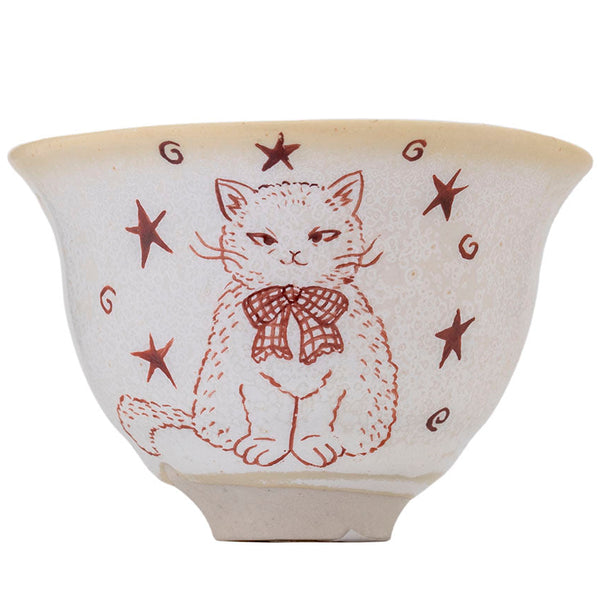 Cup Moychay, series of 'Cat' # 45426, ceramic/hand painting, 45 ml.
